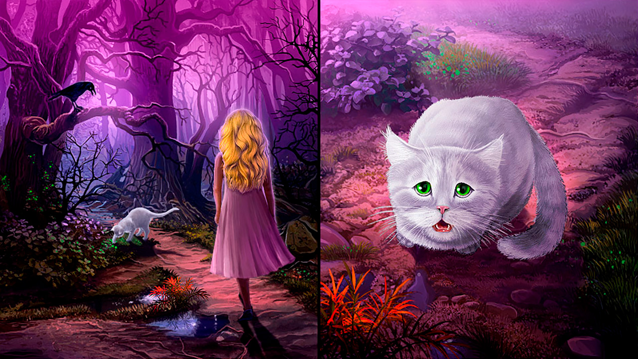 Hidden Object – Girl and Cat